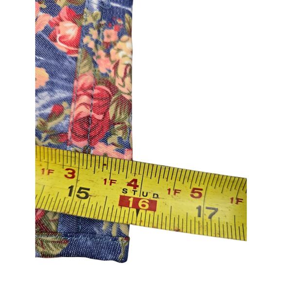 Alivila.Y Fashion Womens Vintage Floral Denim Overbust Corset Bustier Top XL - Picture 14 of 16